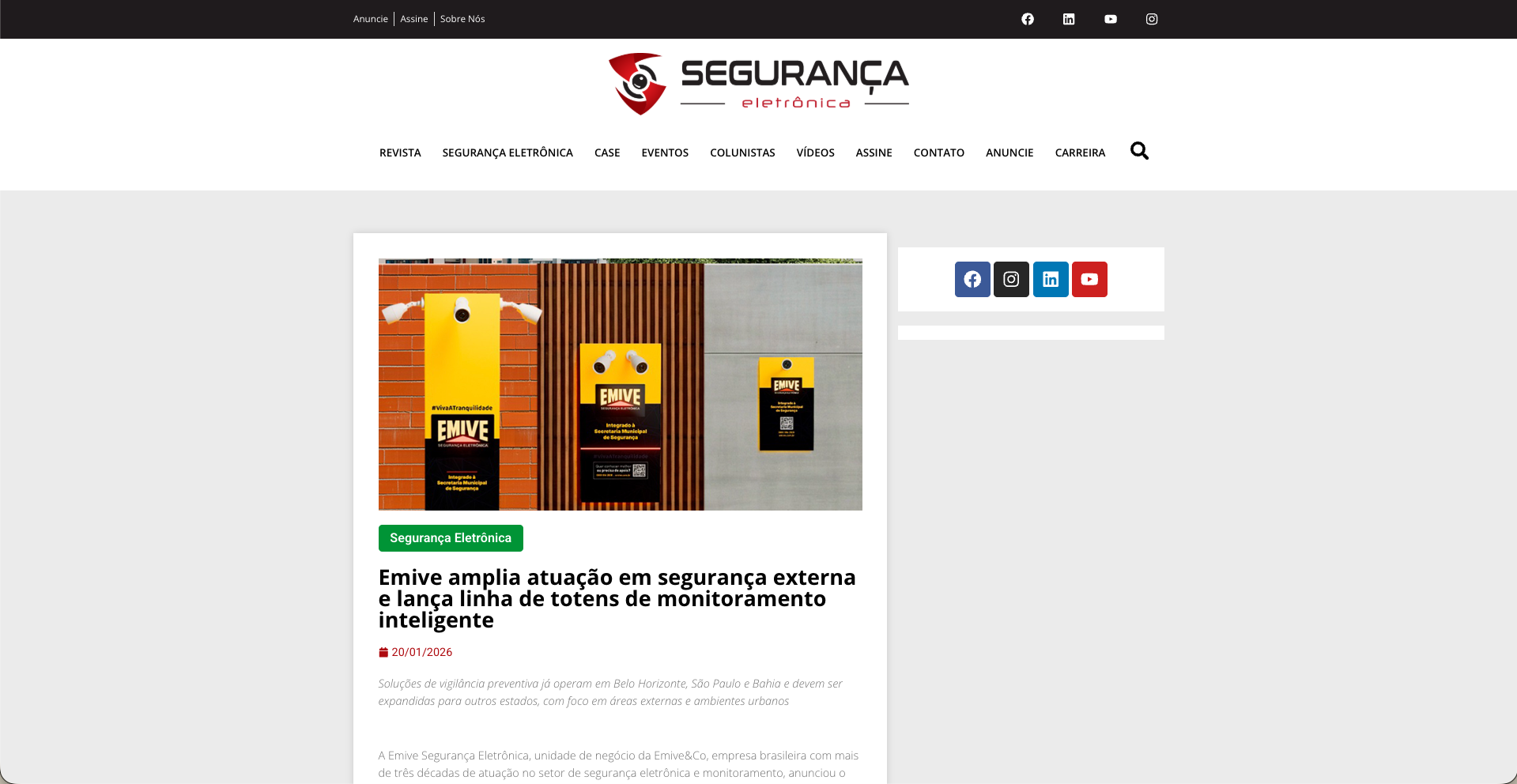 Totens de monitoramento