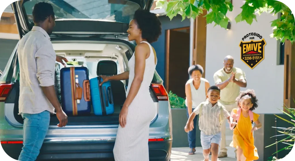 Família partindo para Férias em família